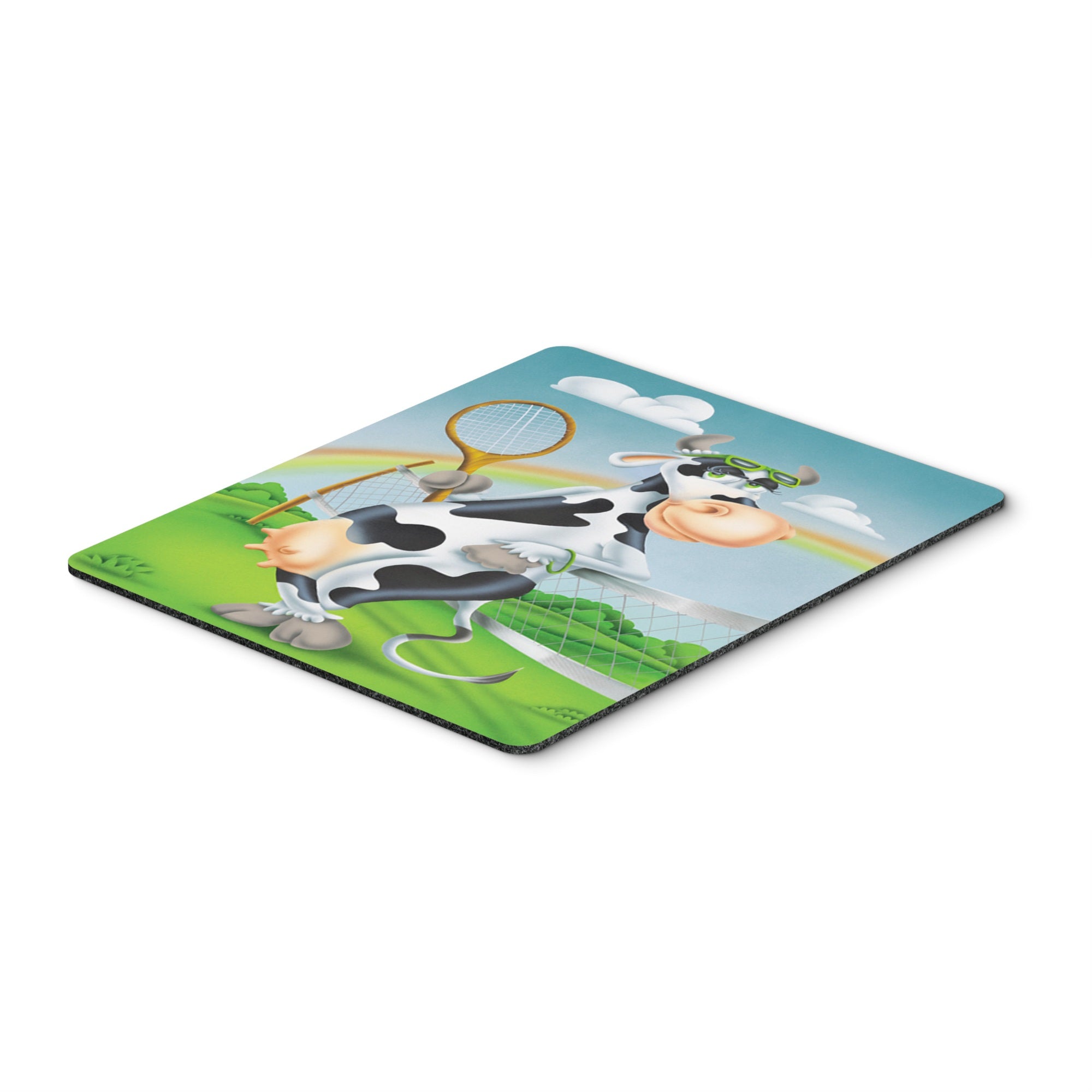 Caroline'S Treasures Cow Playing Tennis Mouse Pad, Hot Pad Or Trivet, Multicolor (Aph0533Mp)