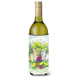 Caroline'S Treasures Aph0684Literk Easter Bunnies With Eggs Wine Bottle Beverage Insulator Hugger, 750Ml, Multicolor