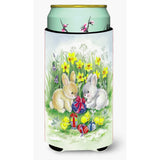 Caroline'S Treasures Easter Bunnies With Eggs Tall Boy Beverage Insulator Hugger, Multicolor