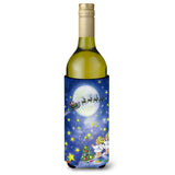 Caroline'S Treasures Angels Watching Santa Claus Wine Bottle Koozie Hugger, 750Ml, Multicolor