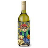 Caroline'S Treasures Aph0856Literk Teddy Bear And His Lab Wine Bottle Koozie Hugger, 750Ml, Multicolor