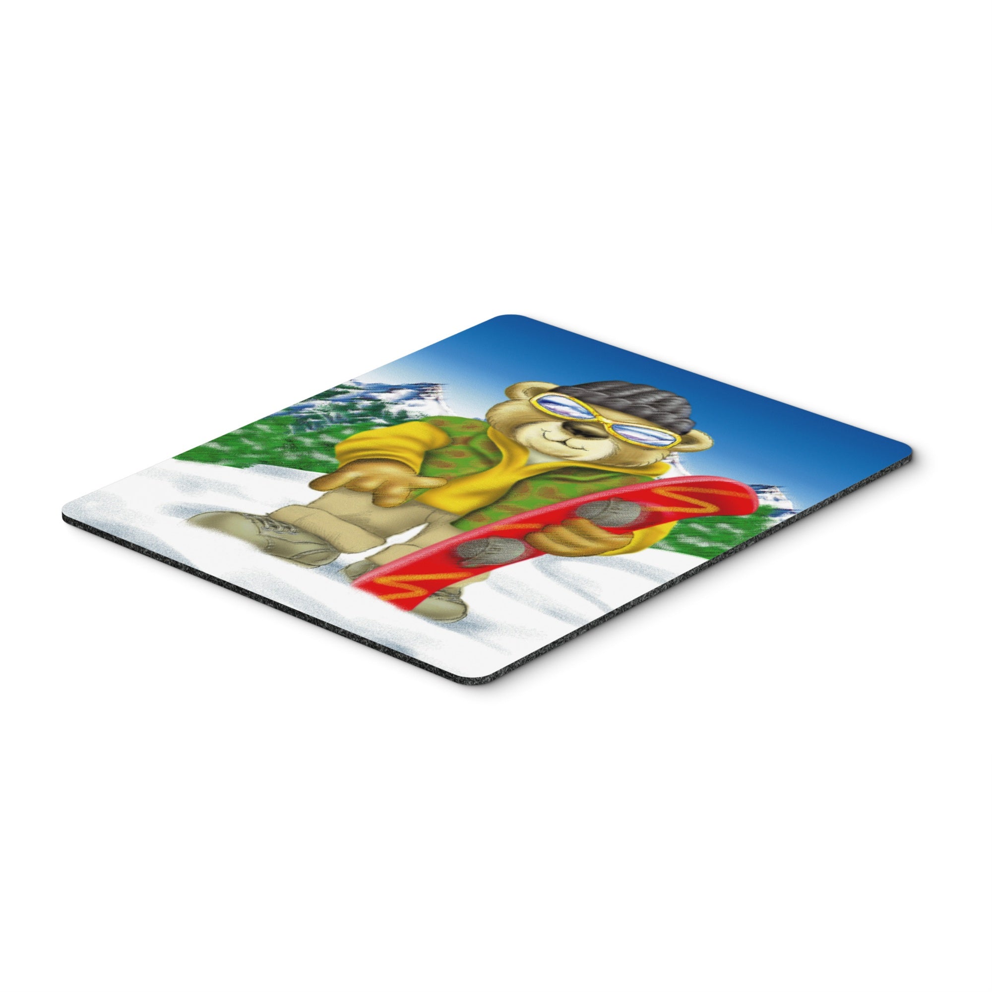 Caroline'S Treasures Teddy Bear Snowboarding Mouse Pad, Hot Pad Or Trivet, Multicolor (Aph0857Mp)