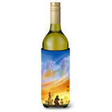Caroline'S Treasures Shepherds Being Guided Christmas Wine Bottle Koozie Hugger, 750Ml, Multicolor