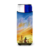 Caroline'S Treasures Shepherds Being Guided Christmas Michelob Ultra Koozies For Slim Cans, Multicolor