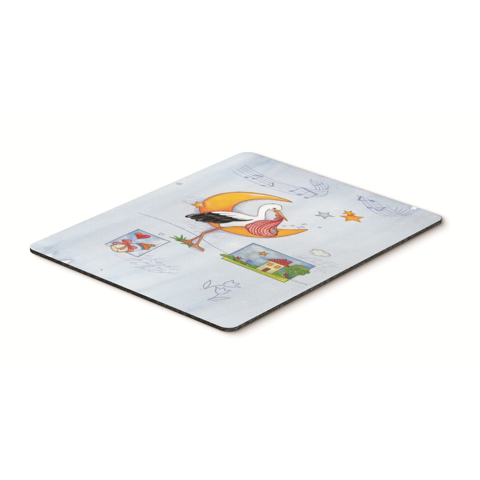 Caroline'S Treasures Expecting Stork Bringing Baby Mouse Pad, Hot Pad Or Trivet, Multicolor (Aph1017Mp)