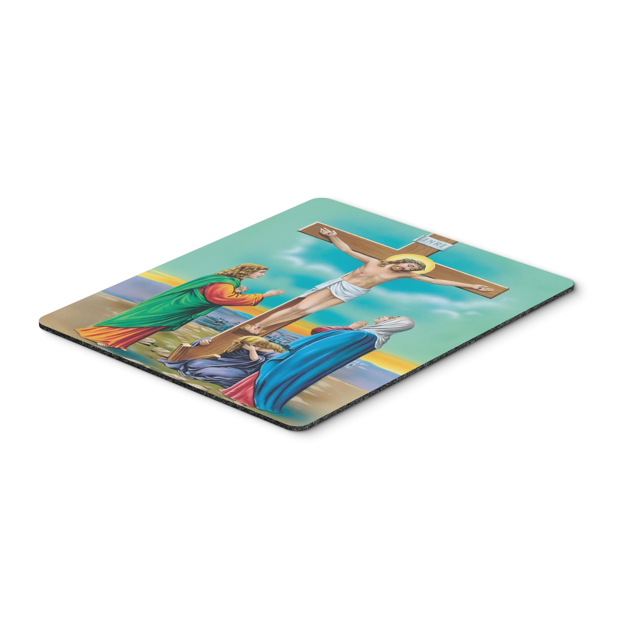 Caroline'S Treasures Jesus On The Cross Crucifixion Mouse Pad, Hot Pad Or Trivet, Multicolor (Aph1307Mp)