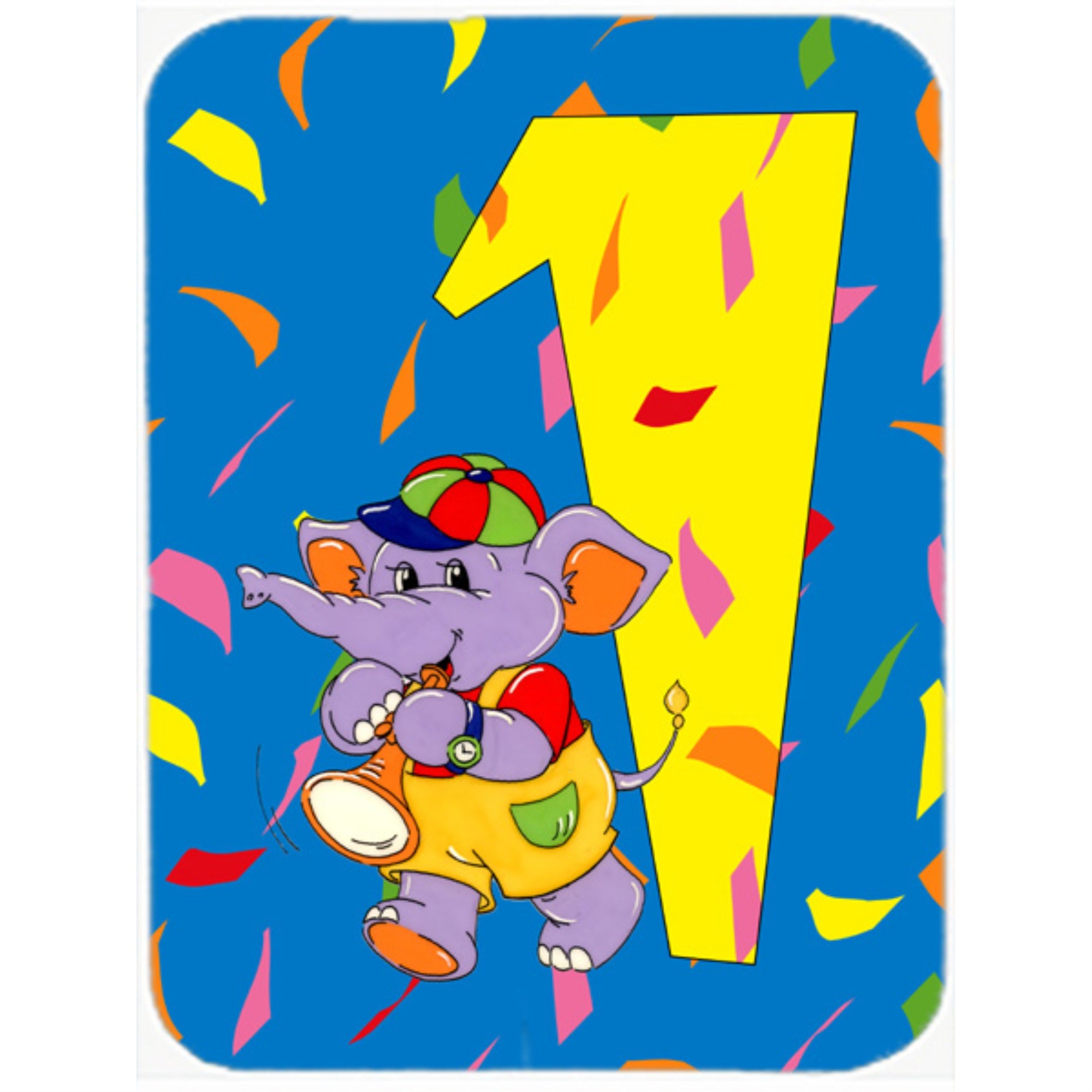 Caroline'S Treasures Happy 1St Birthday Age 1 Mouse Pad, Hot Pad Or Trivet, Multicolor (Aph2161Mp)