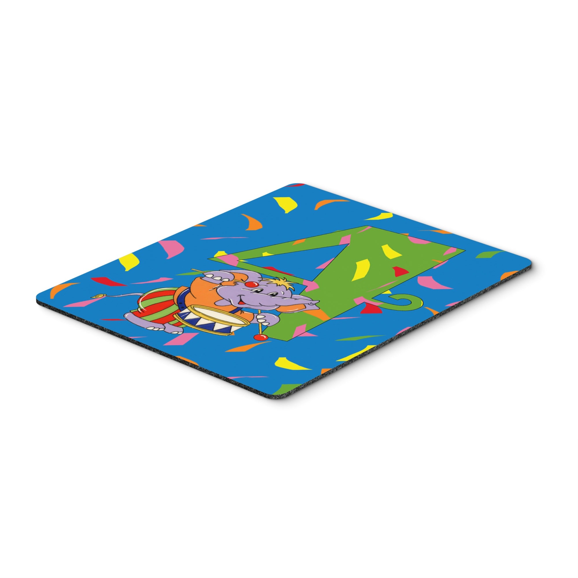 Caroline'S Treasures Happy 4Th Birthday Age 4 Mouse Pad, Hot Pad Or Trivet, Multicolor (Aph2162Mp)