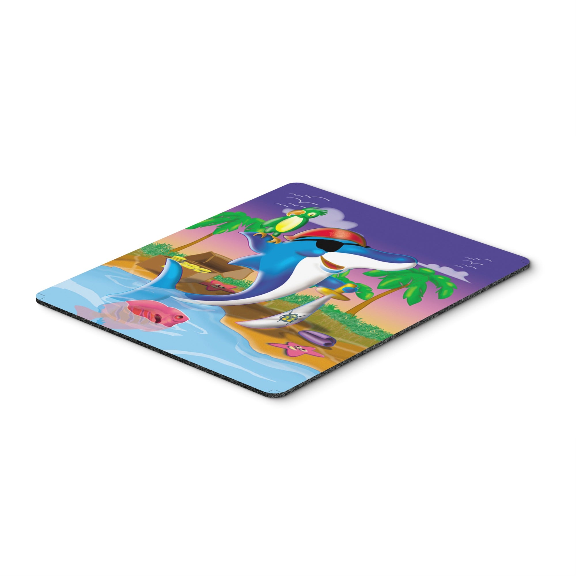 Caroline'S Treasures Dolphin Pirate Mouse Pad, Hot Pad Or Trivet, Multicolor (Aph2486Mp)