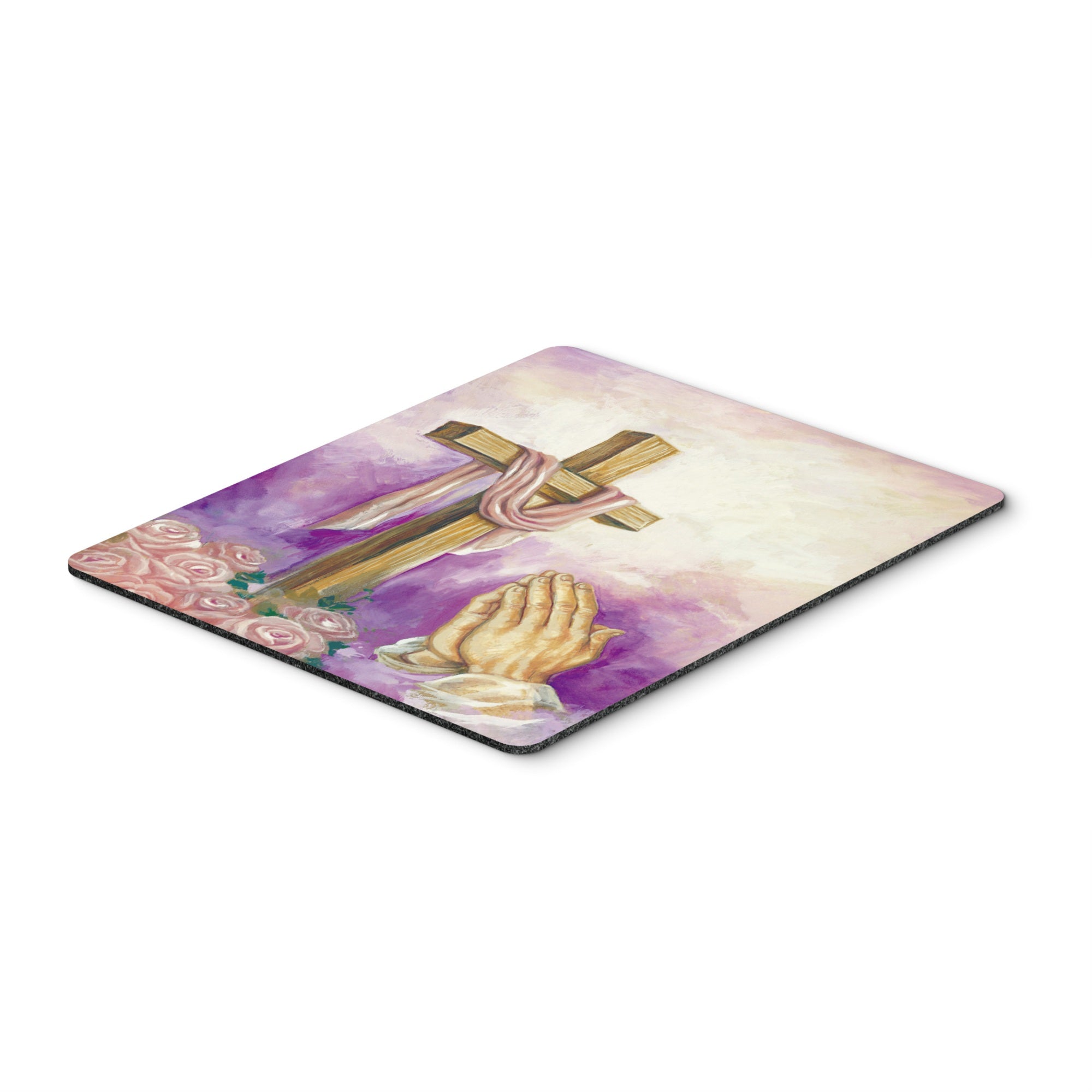 Caroline'S Treasures Easter Cross With Praying Hands Mouse Pad, Hot Pad Or Trivet, Multicolor (Aph2810Mp)