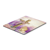 Caroline'S Treasures Easter Cross With Praying Hands Mouse Pad, Hot Pad Or Trivet, Multicolor (Aph2810Mp)