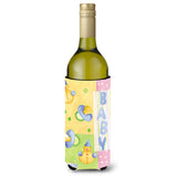 Caroline'S Treasures Aph3631Literk New Baby Wine Bottle Koozie Hugger, 750Ml, Multicolor
