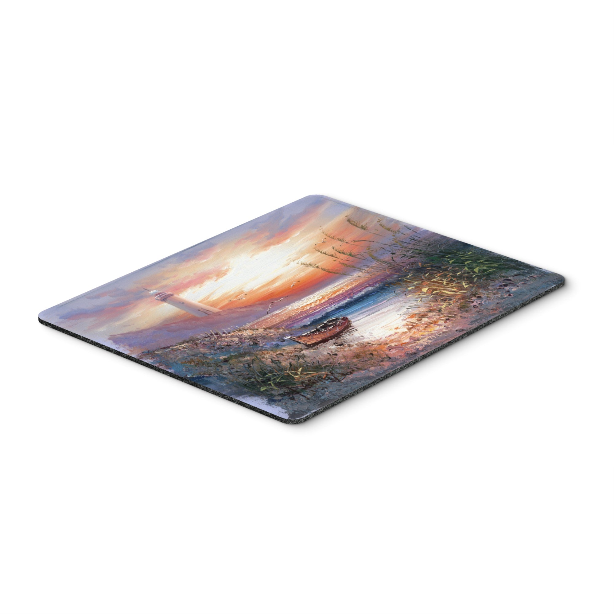 Caroline'S Treasures Lighthouse Scene With Boat Mouse Pad, Hot Pad Or Trivet, Multicolor (Aph4130Mp)