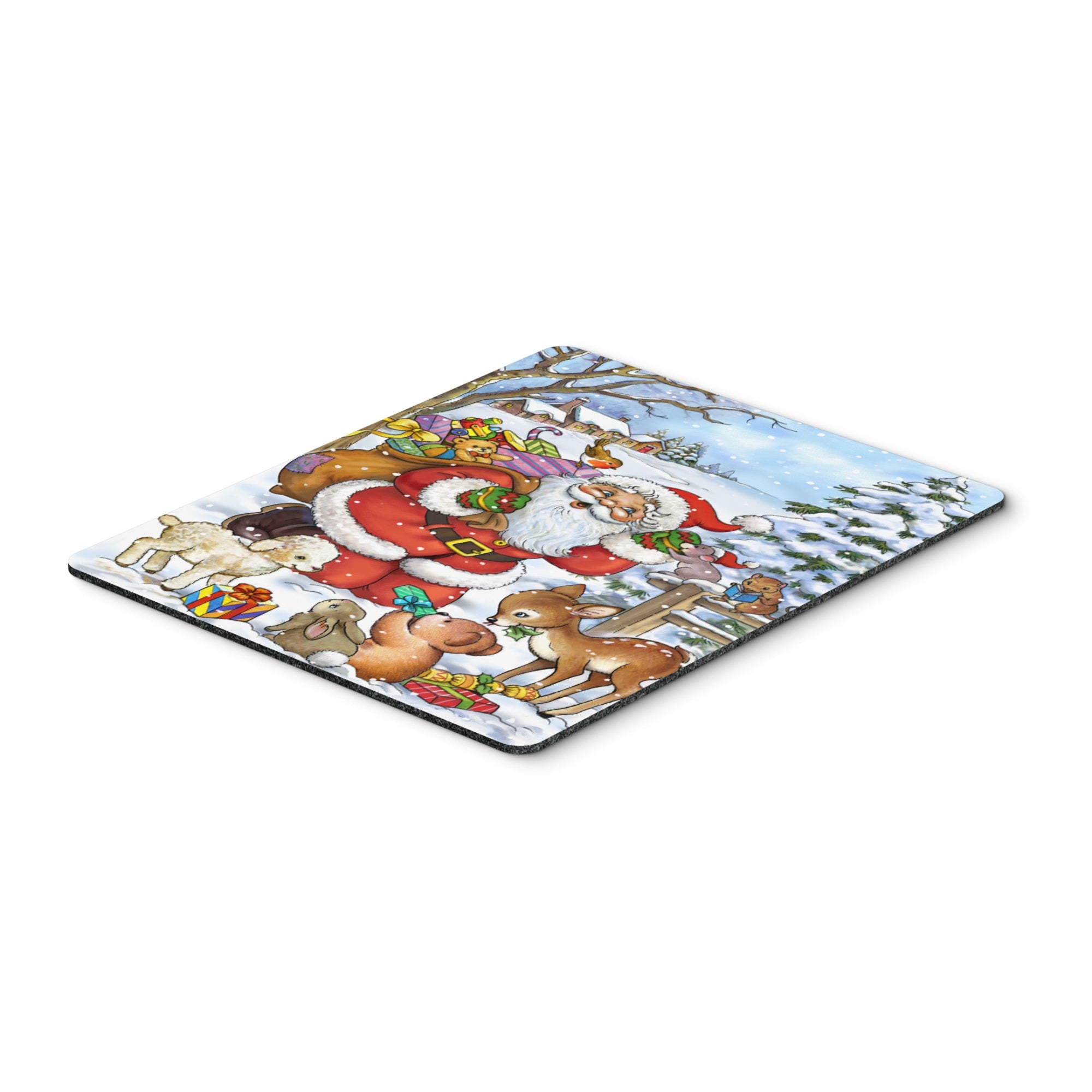 Caroline'S Treasures Christmas Santa Forrest Friends Mouse Pad, Hot Pad Or Trivet, Multicolor (Aph4571Mp)