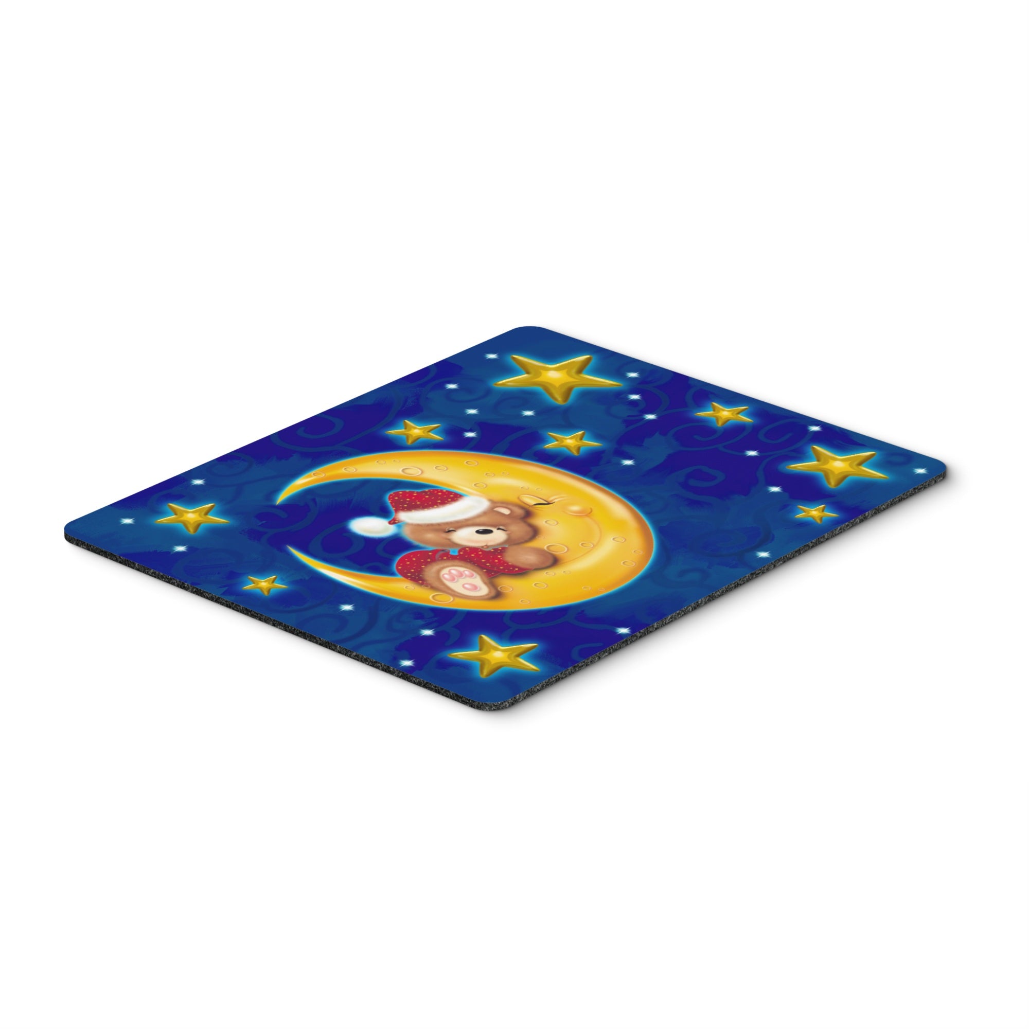 Caroline'S Treasures Bear Sleeping In The Moon And Stars Mouse Pad, Hot Pad Or Trivet, Multicolor (Aph514Bmp)