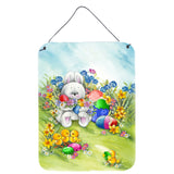 Caroline'S Treasures Easter Bunny And Eggs Wall Or Door Hanging Prints Aph5528Ds1216, 16Hx12W, Multicolor