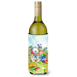 Caroline'S Treasures Aph5528Literk Easter Bunny And Eggs Wine Bottle Koozie Hugger, 750Ml, Multicolor