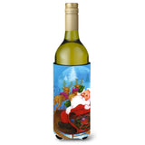 Caroline'S Treasures Christmas Santa Claus Good Night Wine Bottle Koozie Hugger, 750Ml, Multicolor