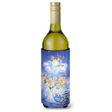 Caroline'S Treasures Angels Around The Tree Wine Bottle Koozie Hugger, 750Ml, Multicolor