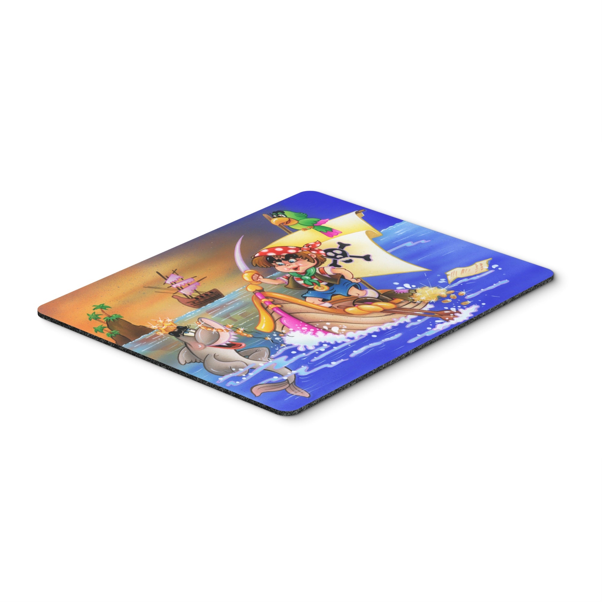 Caroline'S Treasures Boy Playing Pirate With Dolphin Mouse Pad, Hot Pad Or Trivet, Multicolor (Aph6105Mp)