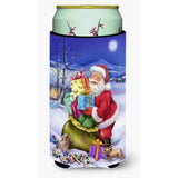 Caroline'S Treasures Christmas Santa Claus With Rabbits Tall Boy Koozie Hugger, Multicolor