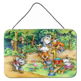 Caroline'S Treasures Animals At A Picnic Wall Or Door Hanging Prints Aph6821Ds812, 8 X 12, Multicolor