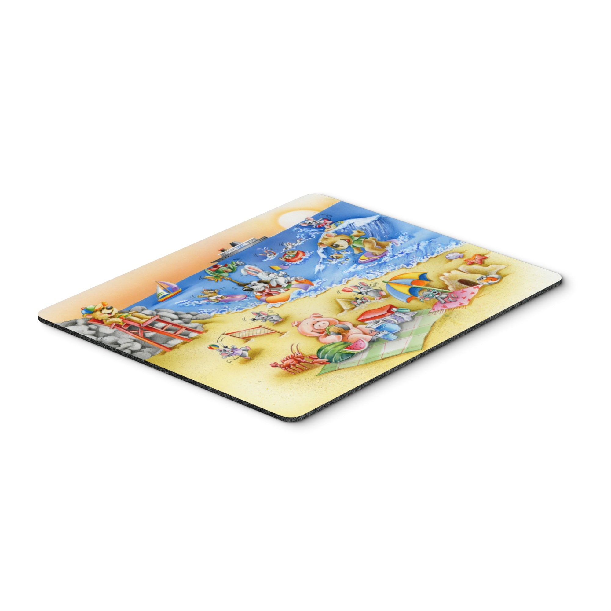 Caroline'S Treasures Animals Swimming At The Beach Mouse Pad, Hot Pad Or Trivet, Multicolor (Aph6822Mp)
