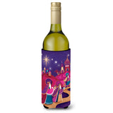 Caroline'S Treasures Christmas Wise Men In Purple Wine Bottle Koozie Hugger, 750Ml, Multicolor