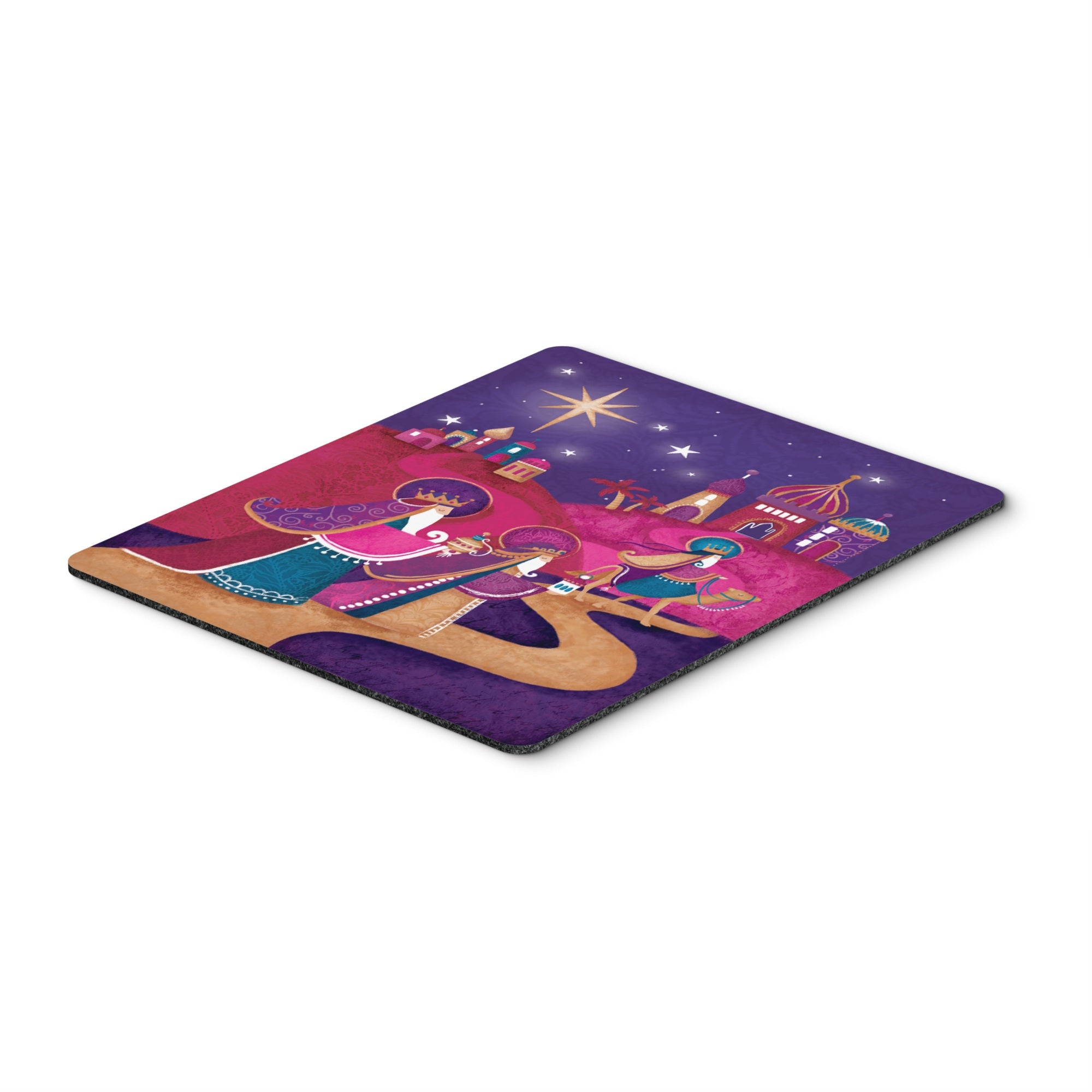 Caroline'S Treasures Christmas Wise Men In Purple Mouse Pad, Hot Pad Or Trivet, Multicolor (Aph7081Mp)