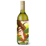 Caroline'S Treasures Aph7629Literk Monkey Under The Tree Wine Bottle Koozie Hugger, 750Ml, Multicolor