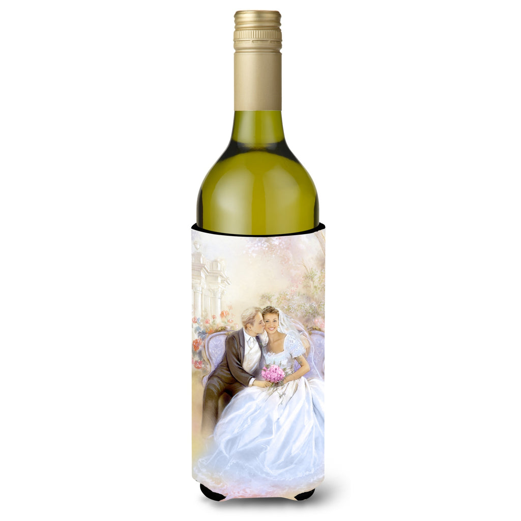 Caroline'S Treasures Wedding Couple Kiss Wine Bottle Koozie Hugger