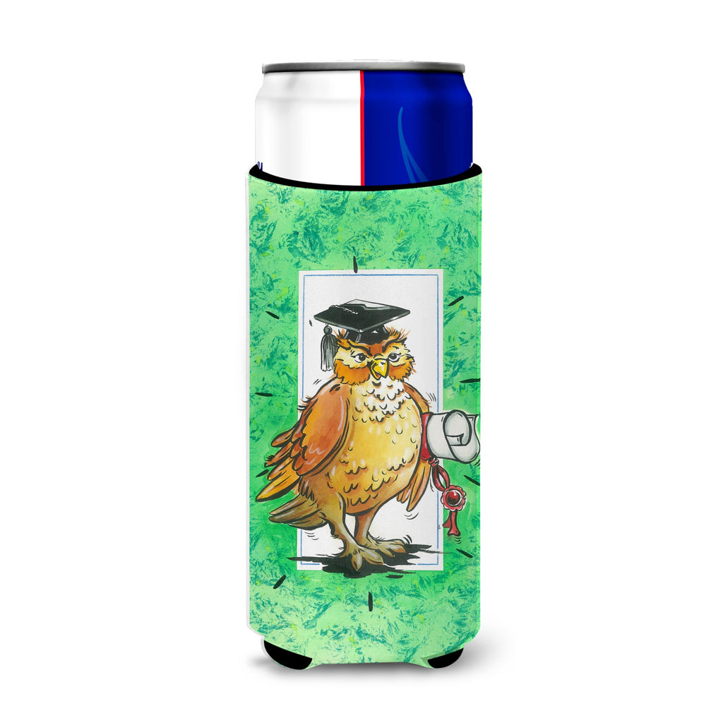 Caroline'S Treasures Graduation The Wise Owl Michelob Ultra Koozies For Slim Cans