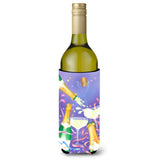 Caroline'S Treasures Aph8555Literk Celebrate New Years Toast Wine Bottle Koozie Hugger, 750Ml, Multicolor