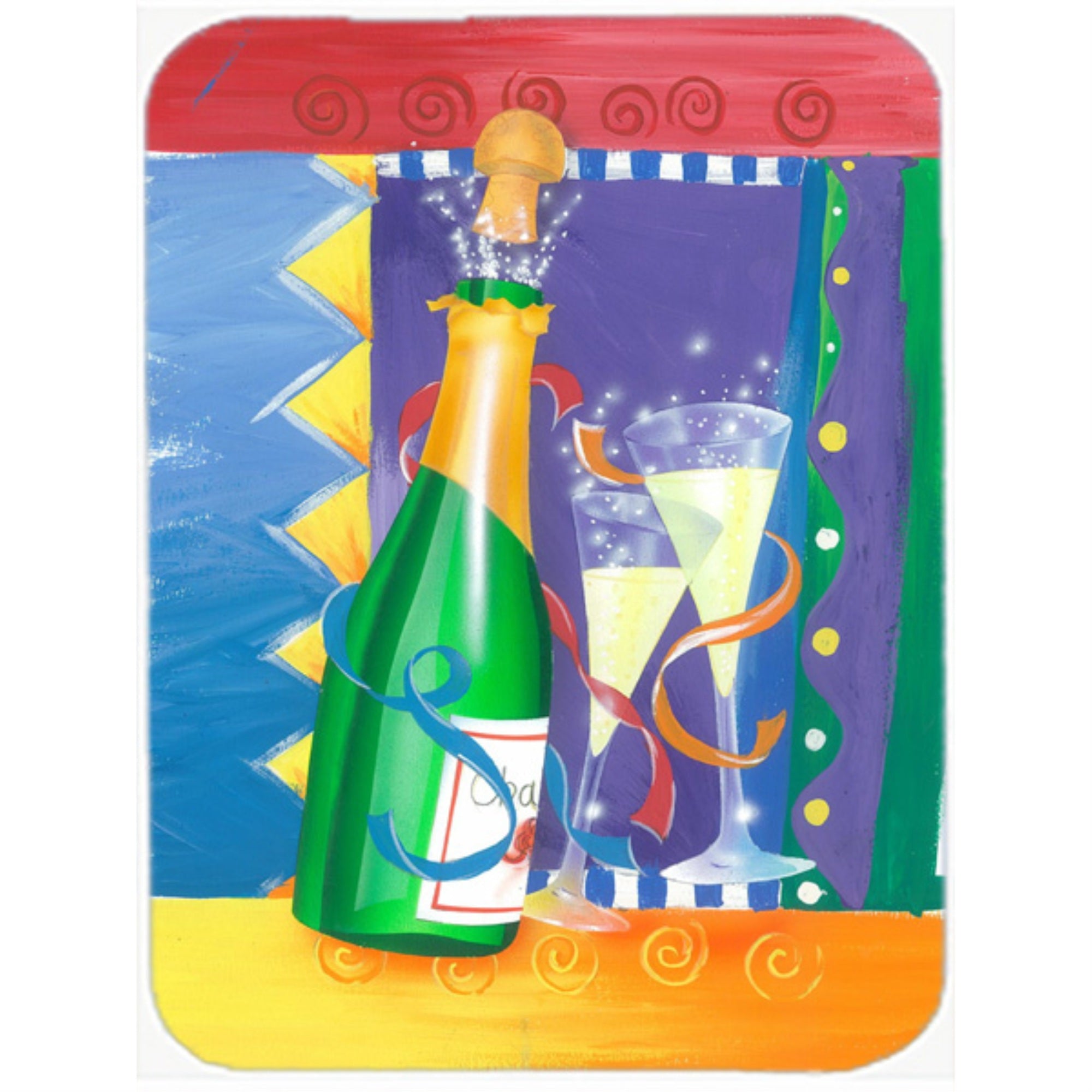 Caroline'S Treasures New Years Celebration Toast Mouse Pad, Hot Pad Or Trivet, Multicolor (Aph8556Mp)