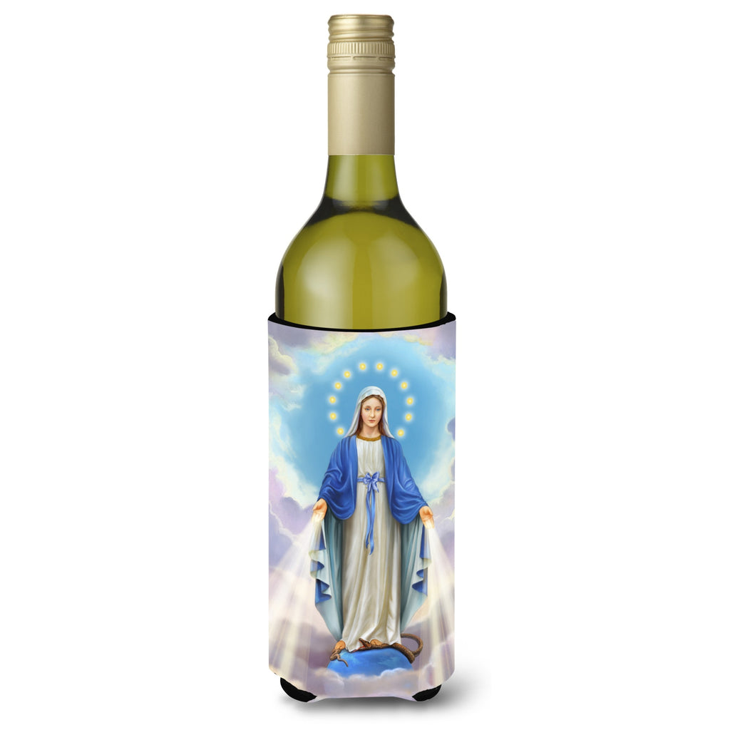 Caroline'S Treasures Religious Blessed Virgin Mother Mary Wine Bottle Koozie Hugger