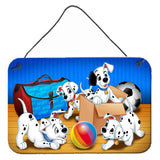 Caroline'S Treasures Dalmatians Playing Ball Wall Or Door Hanging Prints Aph9058Ds812, 8 X 12, Multicolor