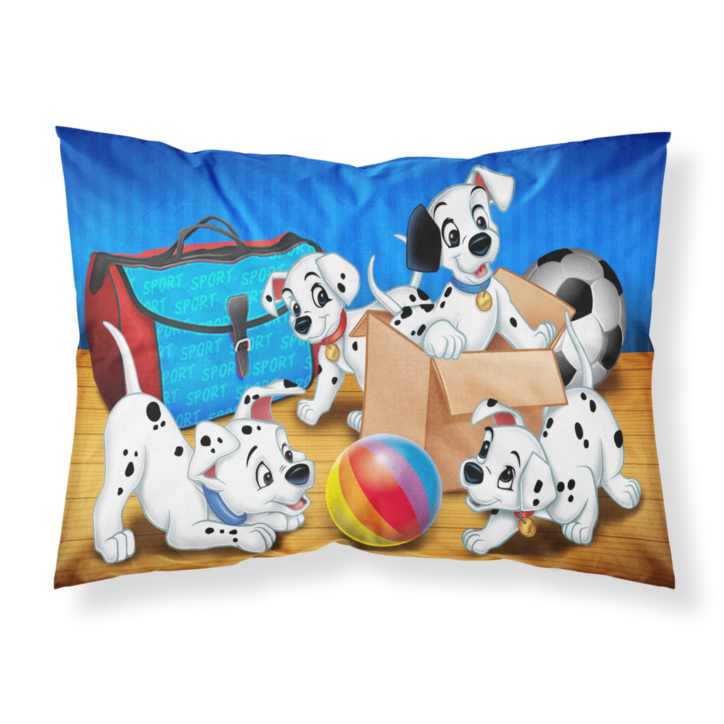 Caroline'S Treasures Dalmatians Playing Ball Fabric Standard Pillowcase