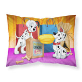 Caroline'S Treasures Dalmatians Snack Time Printed, Polyester Envelope Closure Pillowcase, Standard, Multicolor