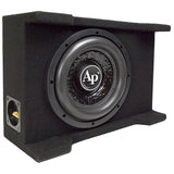 Audiopipe 10inch Loaded Sealed Enclosure 600 Watts Shallow Mount 4 ohm