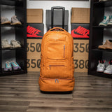 Brown Leather Carry-On Patented Roller Bag (Only 150 Made)
