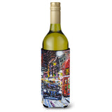 Caroline'S Treasures Ara0133Literk London Snow By Roy Avis Wine Bottle Beverage Insulator Hugger, 750Ml, Multicolor
