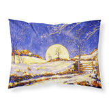 Caroline'S Treasures Winter Moonrise By Roy Avis Fabric Standard Pillowcase Ara0139Pillowcase, Multicolor