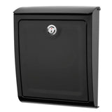 Architectural Mailboxes 2596B10 Sienna Locking Wall Mount Mailbox Black Medium
