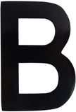 Architectural Mailboxes 3582BB 4 in. Brass Floating House Letter B Black