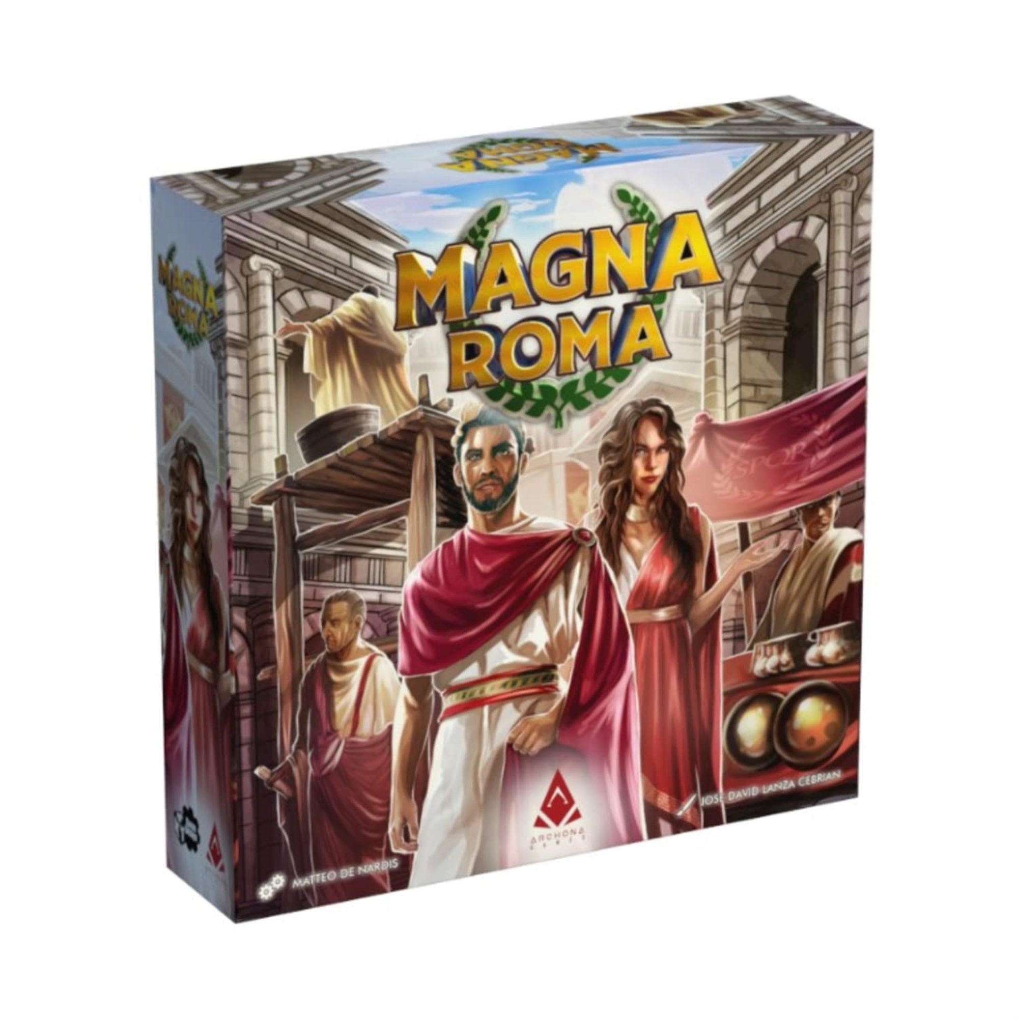 Archona Games Magna Roma: Standard - Archona Games-Tile Placement Board Game, City Building, Strategy, Solo Mode Available, Ages