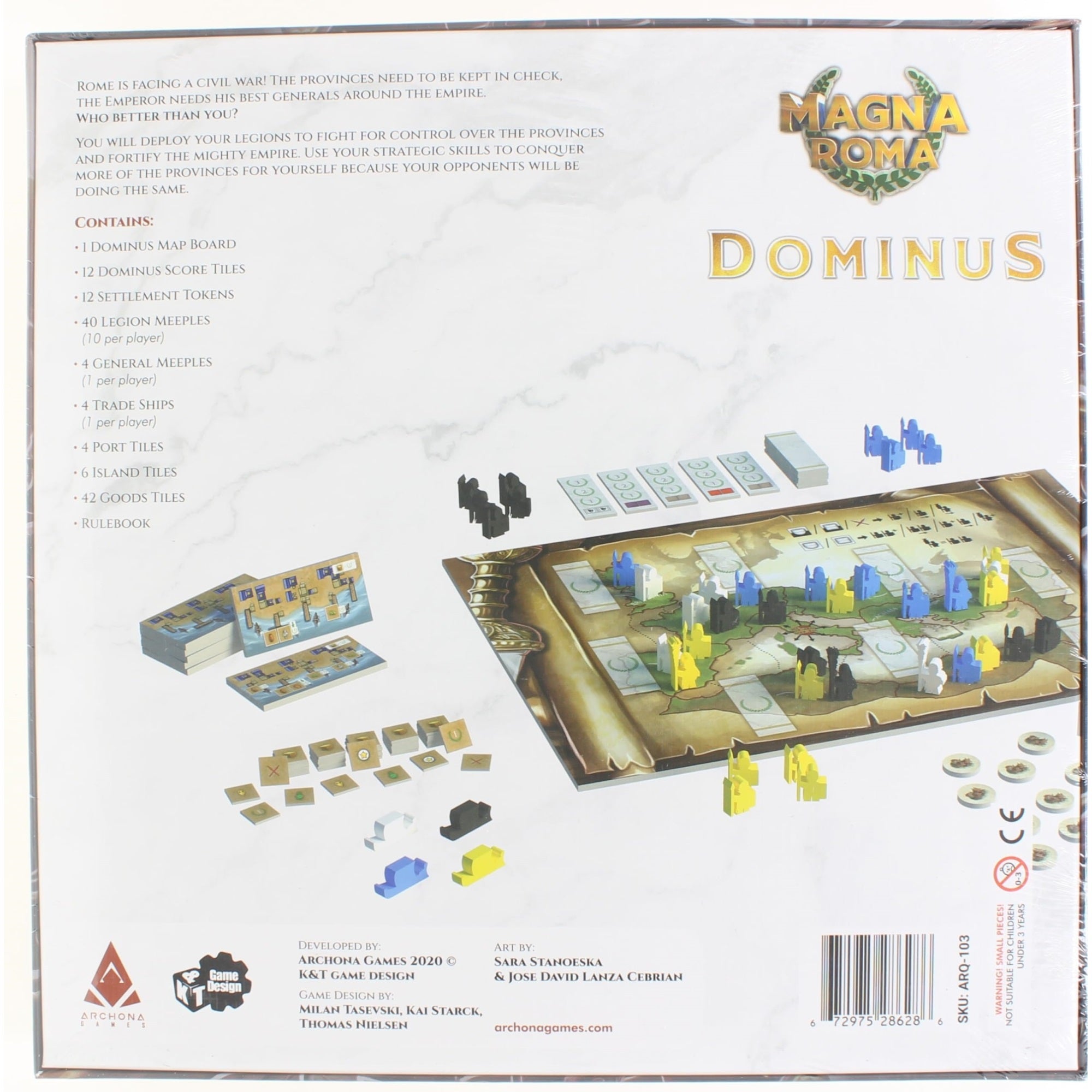 Archona Games Magna Roma: Dominus Expansion - Archona Games-Tile Placement Board Game, City Building, Strategy, Expansion To The