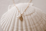 Miraculous Medal & Pearl Necklace