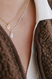 Tiny Sacred Heart Necklace