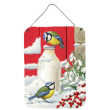 Caroline'S Treasures Eurasian Blue Tits Birds & Milk Bottles Wall Or Door Hanging Prints Asa2003Ds1216, 16Hx12W, Multicolor