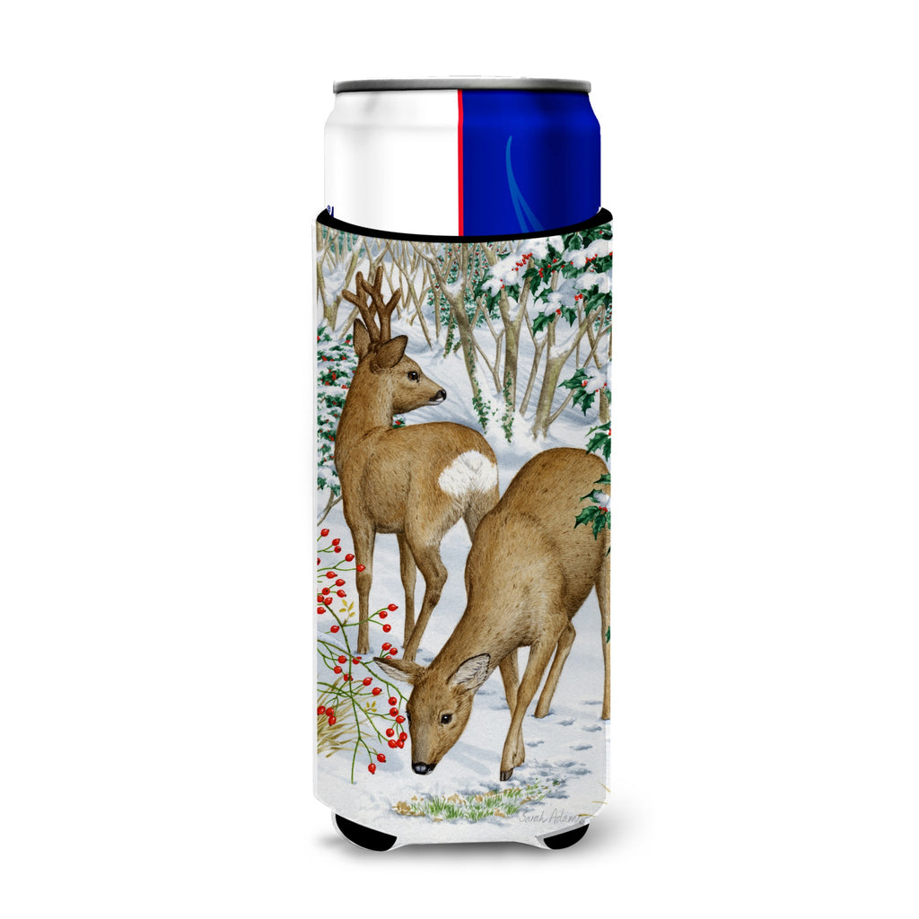 Caroline'S Treasures European Western Roe Deer Michelob Ultra Koozies For Slim Cans